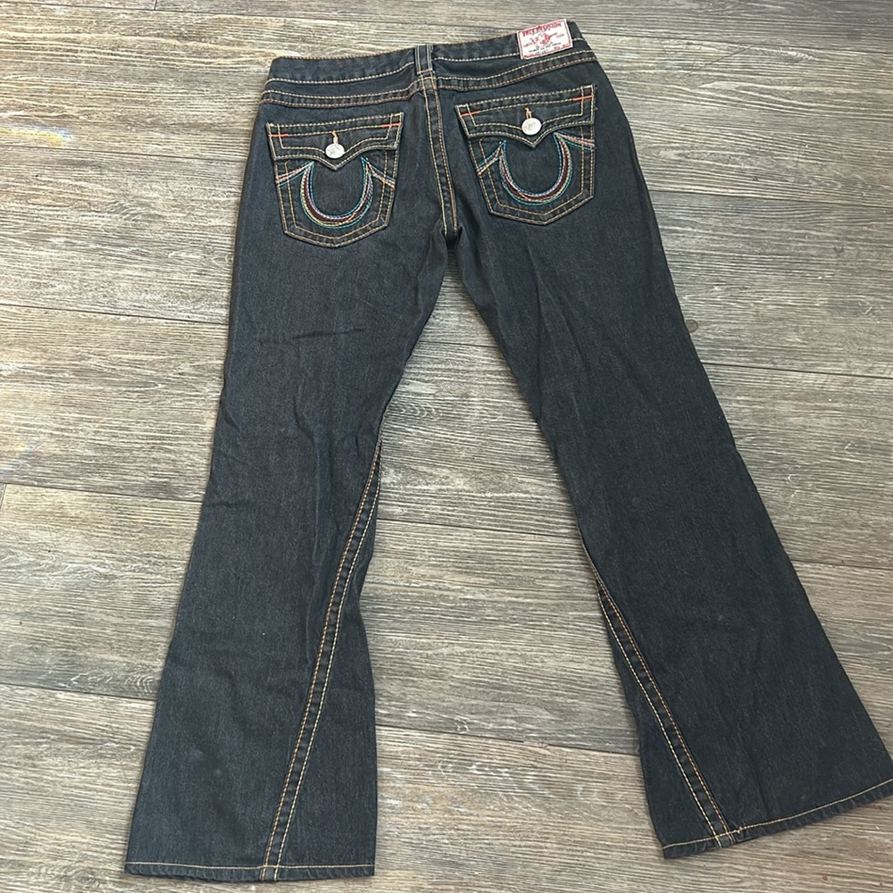 !ULTRA RARE true religion jeans! TWISTED SEAM WITH RAINBOW POCKETS 🌈🌈 SIZE 31